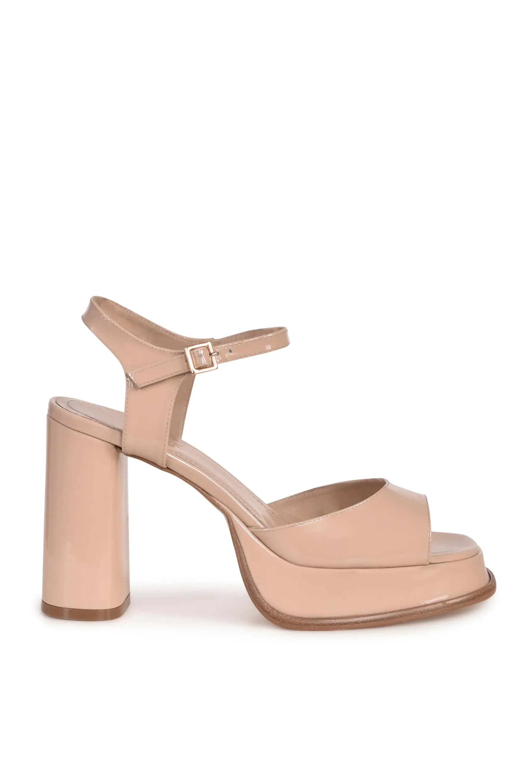 Shoes-HUSK EVA PLATFORM - Nude Patent NudePatent