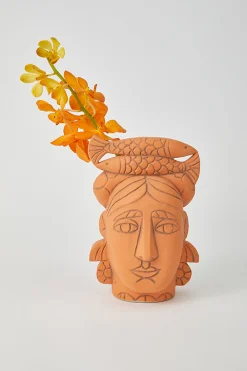 Vases & Planters-HUSK Fish Vase HuskFishVase