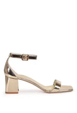Shoes-HUSK GRACE SANDALS - Mirror Pale Gold MirrorPaleGold