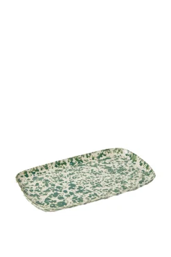Tableware & Trays-HUSK Green Splatter Tray HuskGreenSplatterTray