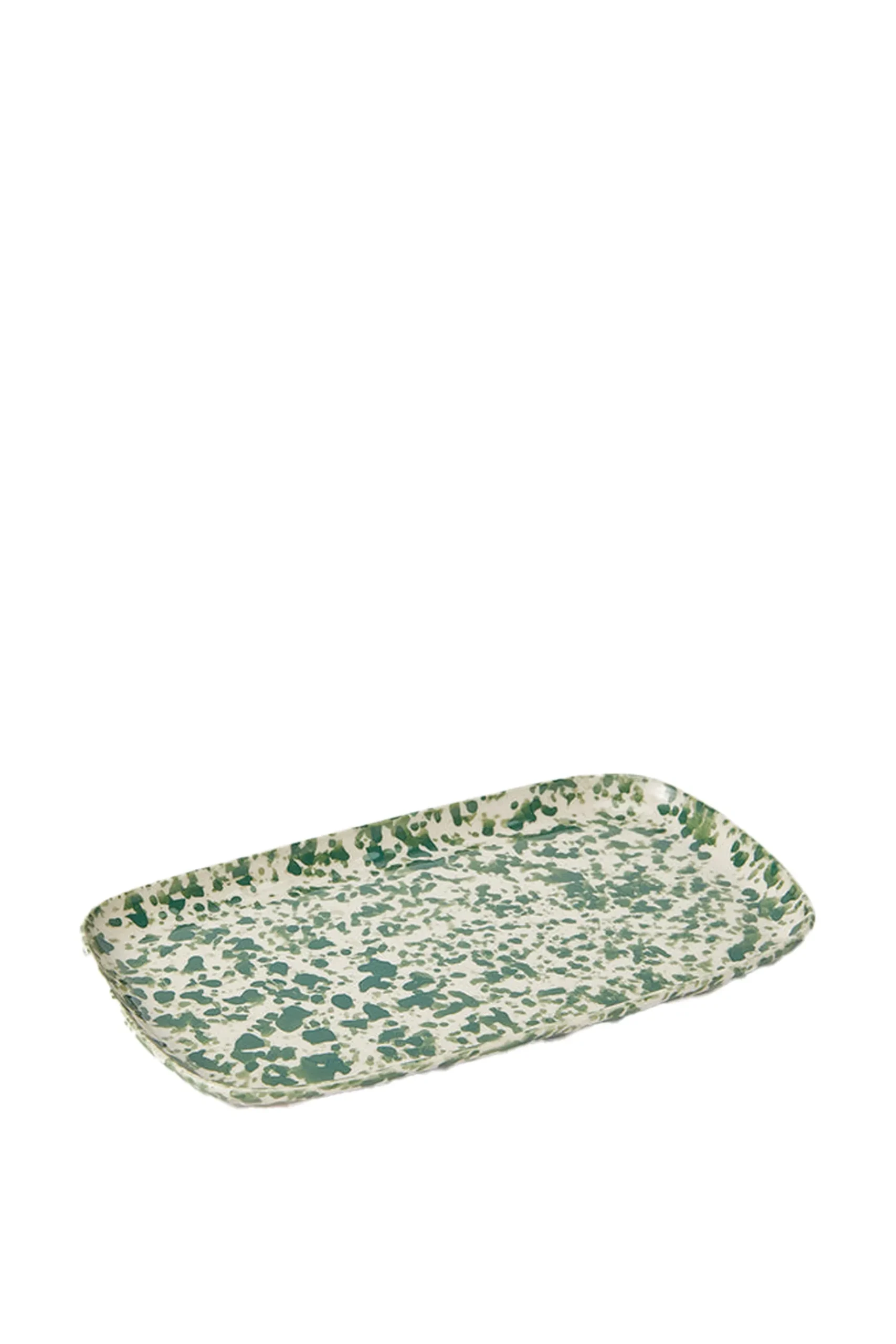 Tableware & Trays-HUSK Green Splatter Tray HuskGreenSplatterTray