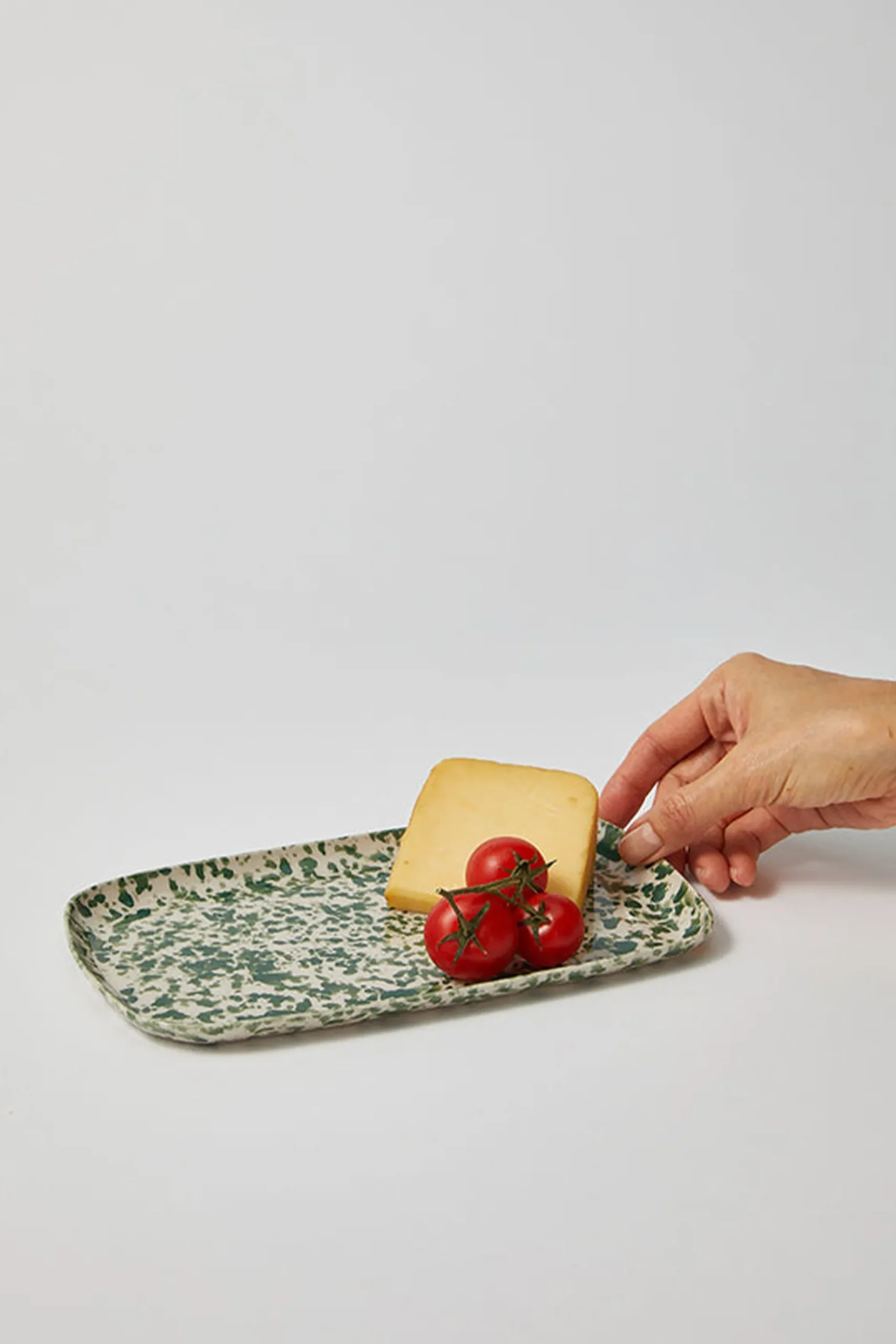 Tableware & Trays-HUSK Green Splatter Tray HuskGreenSplatterTray