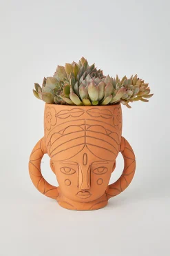 Vases & Planters-HUSK Handle Vase HuskHandleVase