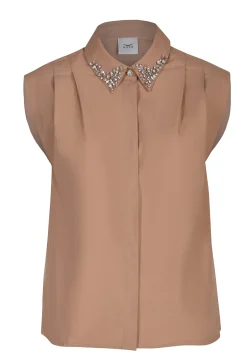 Tops-HUSK Ingrid top - Camel
