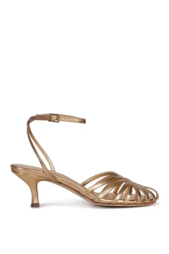 Shoes-HUSK JADE SANDAL - Brass Metalic BrassMetalic
