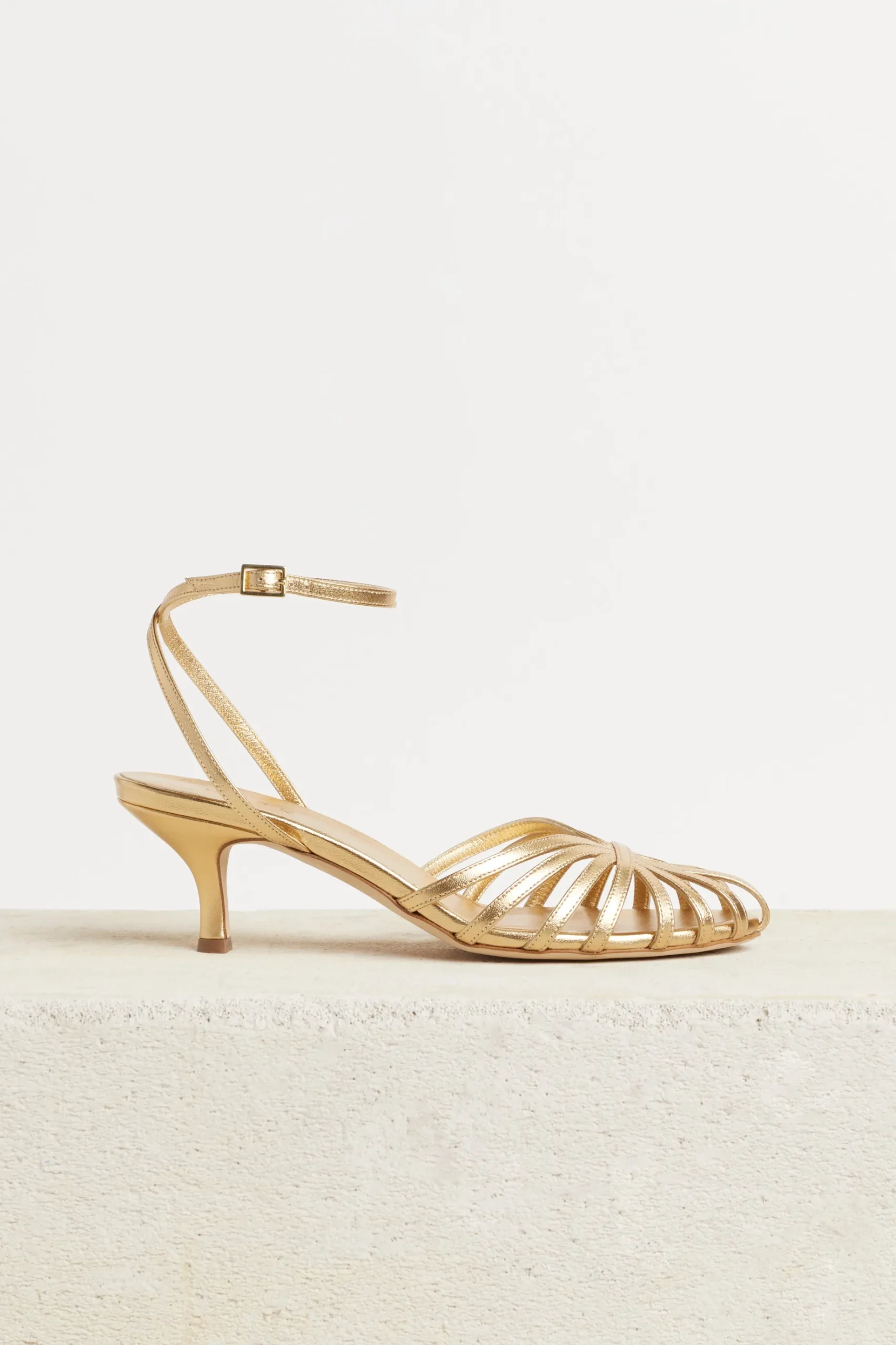 Shoes-HUSK JADE SANDAL - Brass Metalic BrassMetalic
