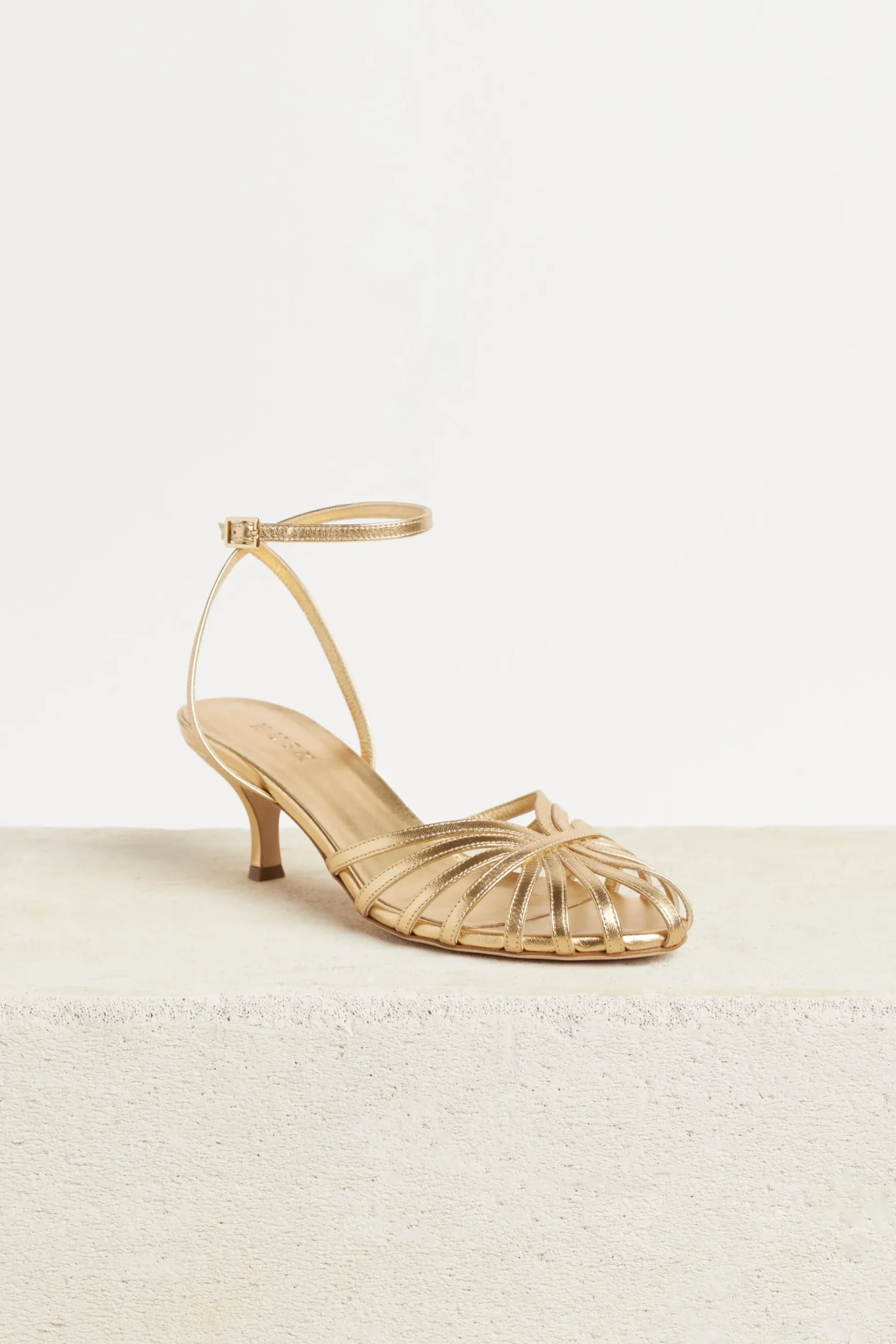 Shoes-HUSK JADE SANDAL - Brass Metalic BrassMetalic