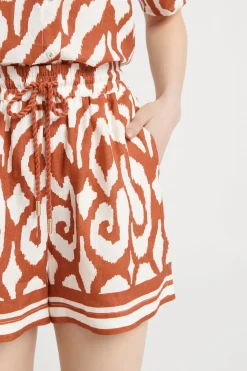 Pants-HUSK Jade short - Print