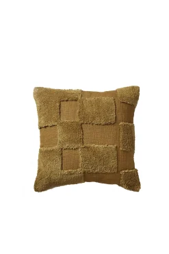 Cushions & Throws-HUSK Kalina Cushion - Brown Crm BrownCrm