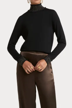 Knitwear-HUSK LACE KNIT - Black