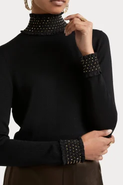 Knitwear-HUSK LACE KNIT - Black