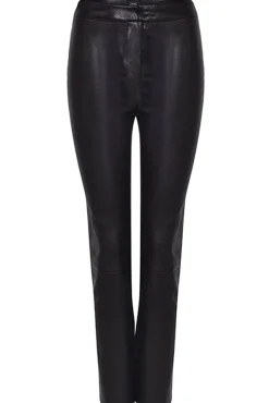 Pants-HUSK Leather Pant - Black