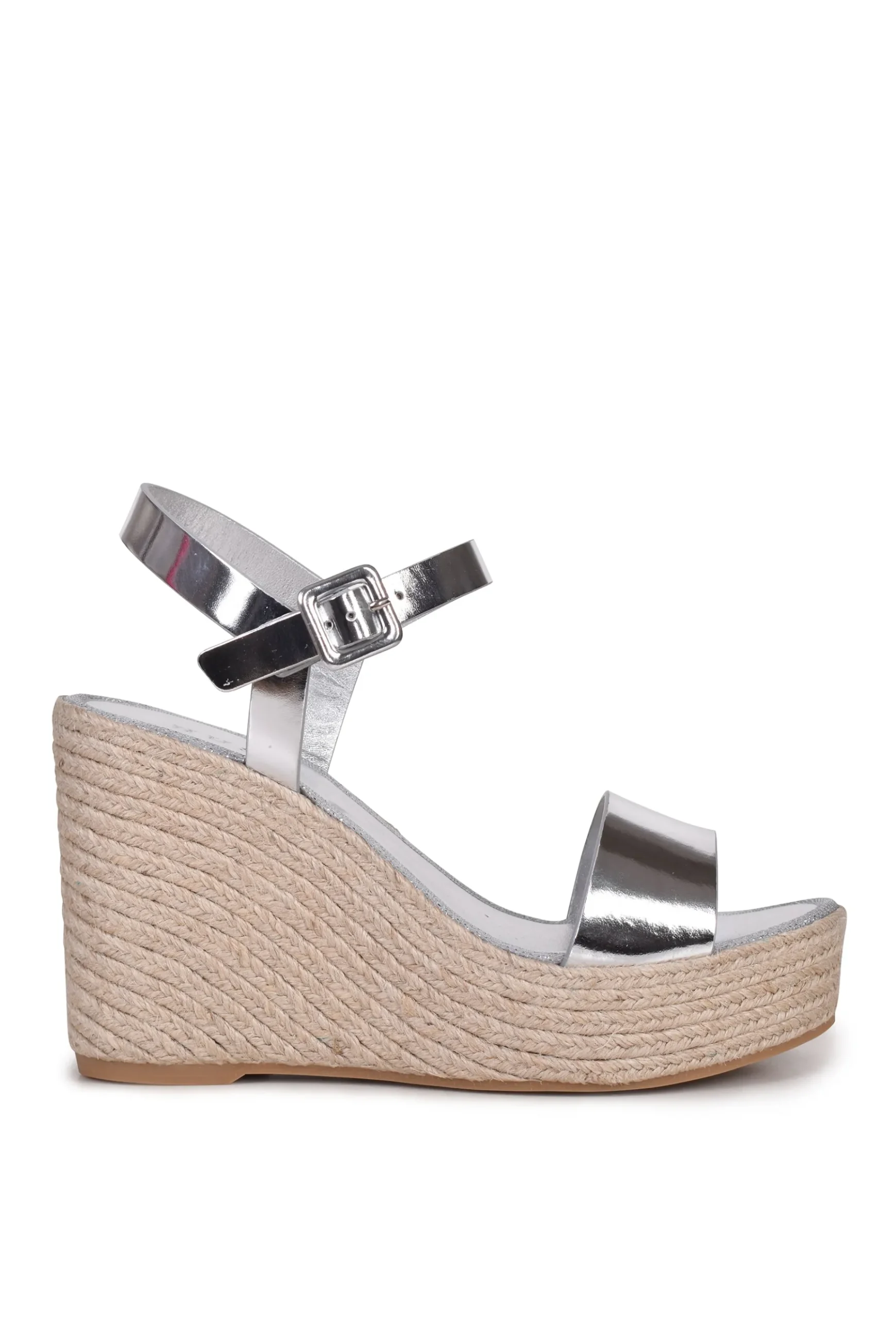 Shoes-HUSK LOLLA ESPADRILL - Mirror Silver MirrorSilver