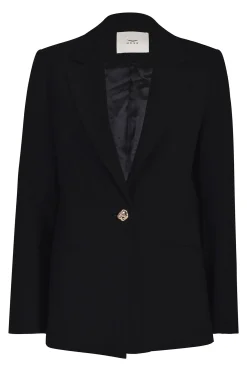 Jackets & Coats-HUSK LOTUS BLAZER - Black