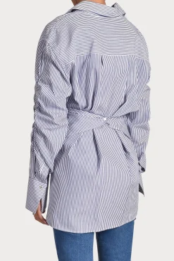 Tops-HUSK LUCA SHIRT - Blue