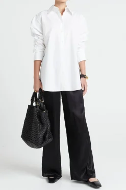 Tops-HUSK Luca shirt - White