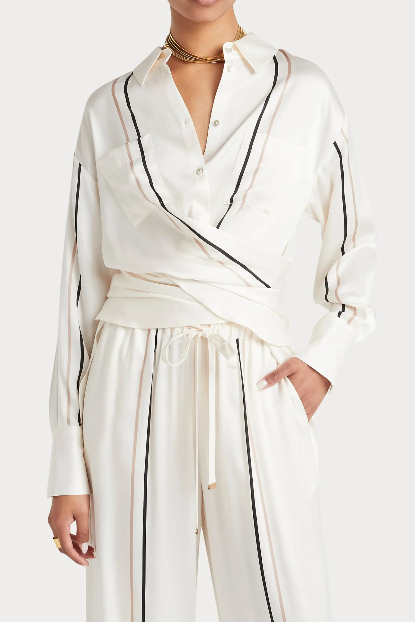 Tops-HUSK LYON SHIRT - Stripe
