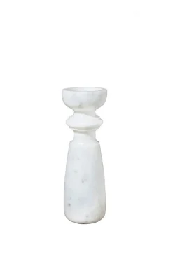 Candle Holders-HUSK Marble Candlestick HuskMarbleCandlestick