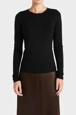 Knitwear-HUSK MERINO CREW - Black