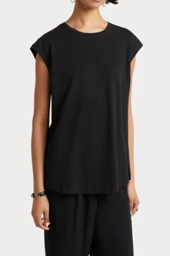 Tops-HUSK Muscle tee - Black