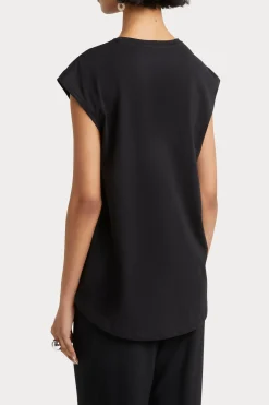 Tops-HUSK Muscle tee - Black