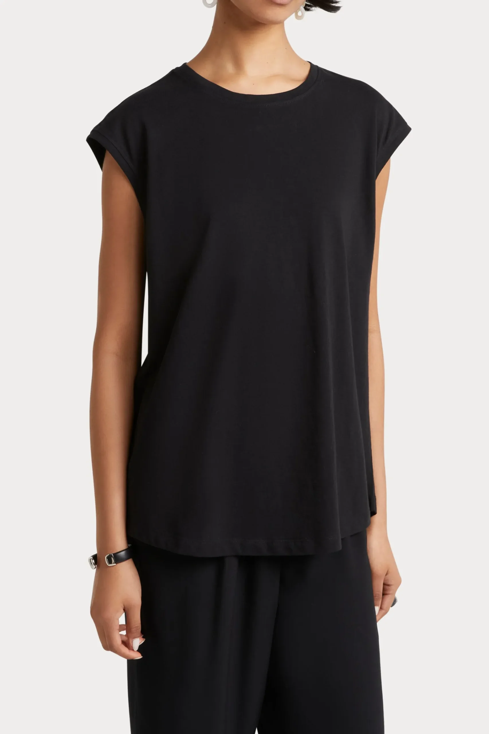 Tees & Tanks-HUSK Muscle tee - Black