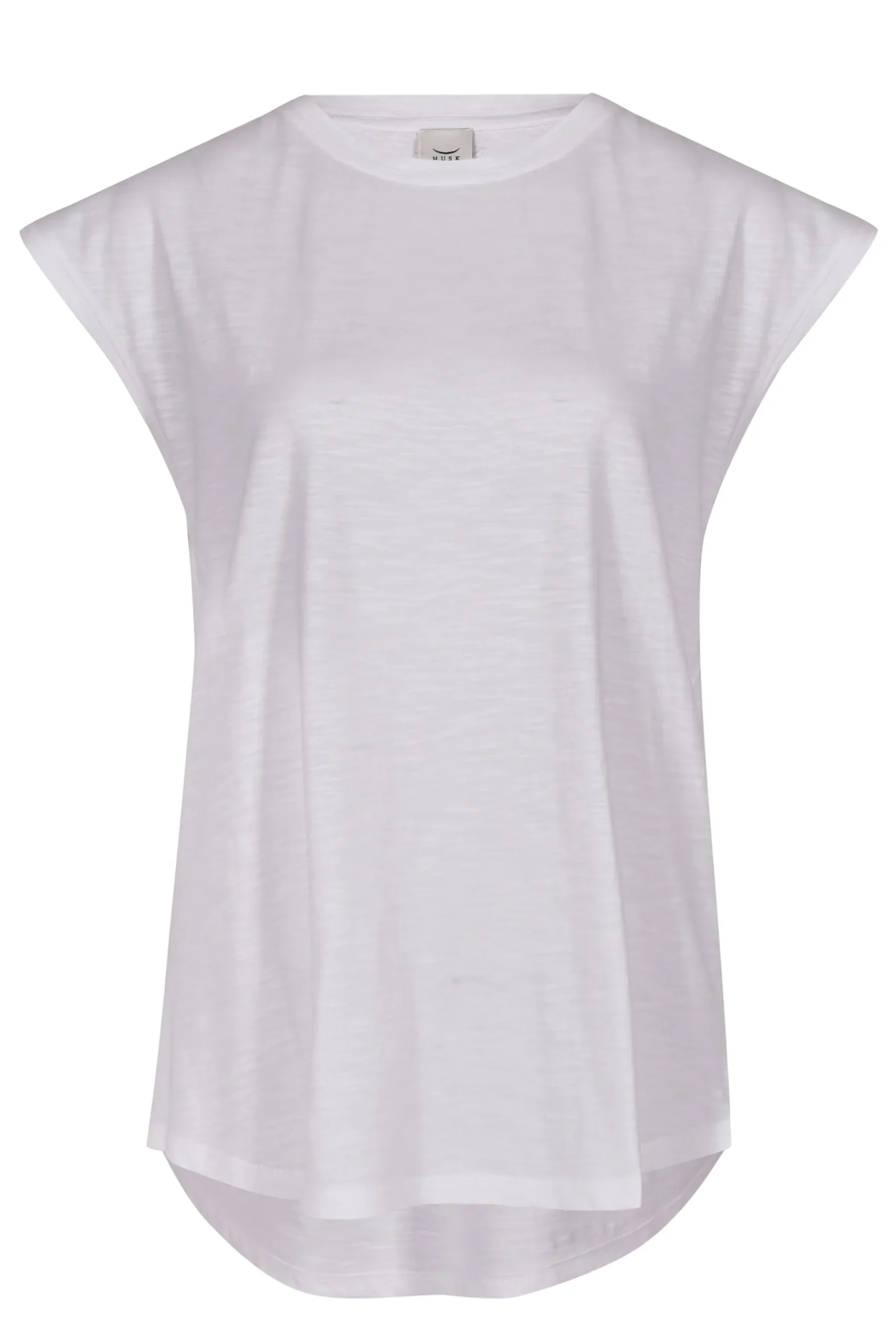 Tees & Tanks-HUSK Muscle tee - White