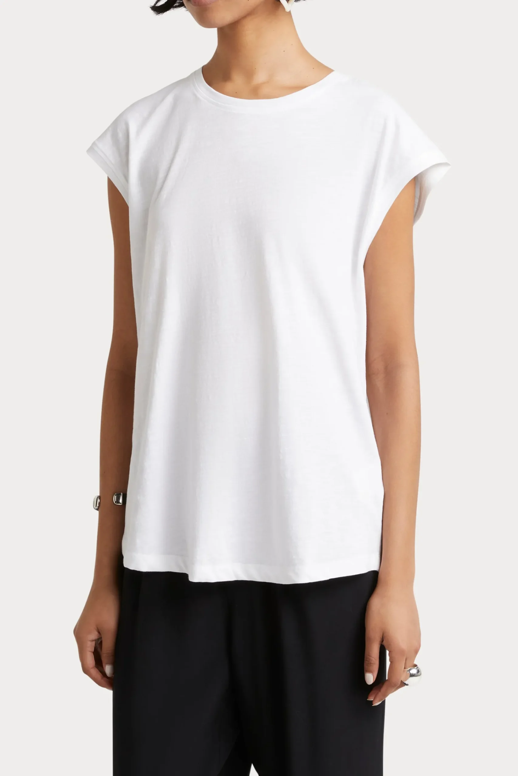 Tops-HUSK Muscle tee - White