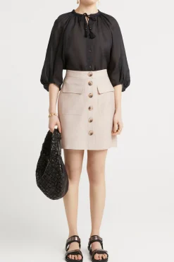 Tops-HUSK Mya top - Black
