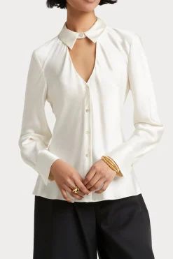 Tops-HUSK Olivia top - Oyster