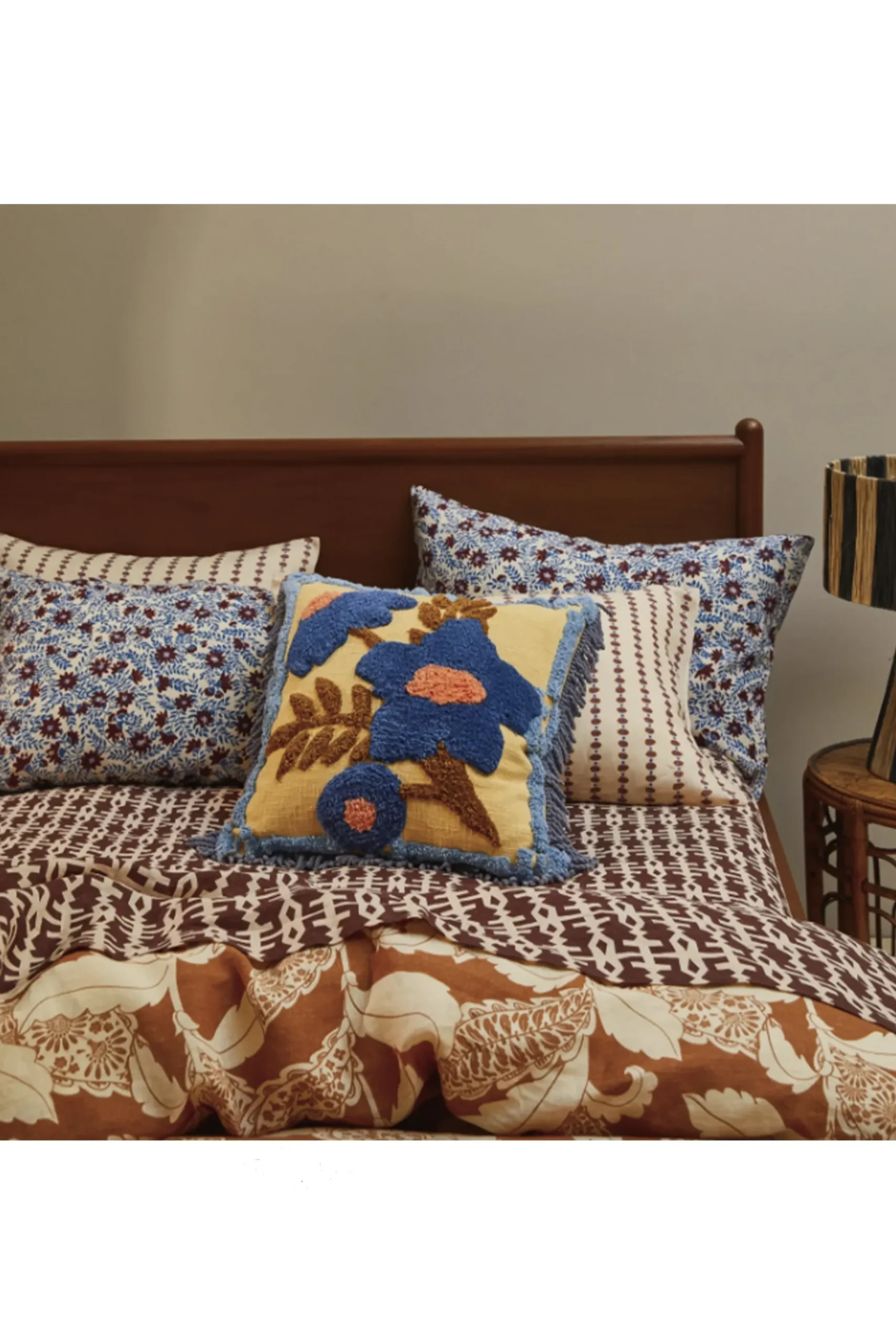 Cushions & Throws-HUSK Osean Cushion - Multi Coloured MultiColoured