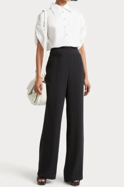 Pants-HUSK Pia pant - Black Strp BlackStrp