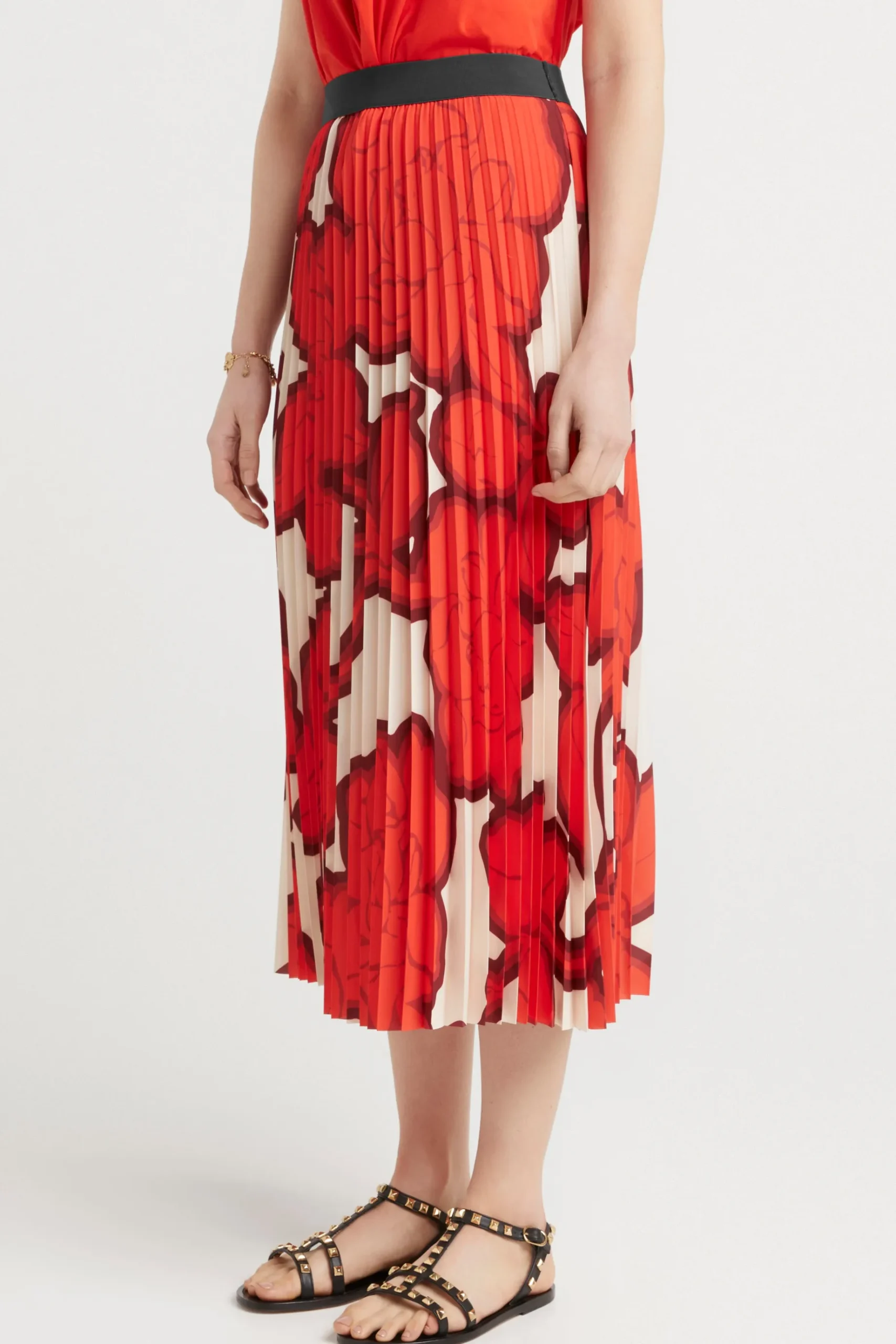 Skirts-HUSK Pleat Skirt Pr - Print
