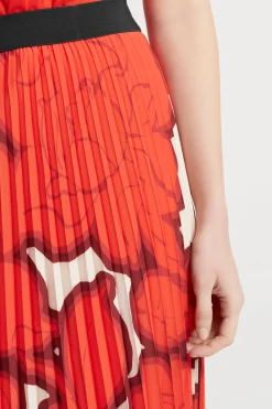 Skirts-HUSK Pleat Skirt Pr - Print