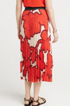 Skirts-HUSK Pleat Skirt Pr - Print