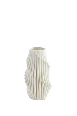 Vases & Planters-HUSK Plume Vase - Ivory