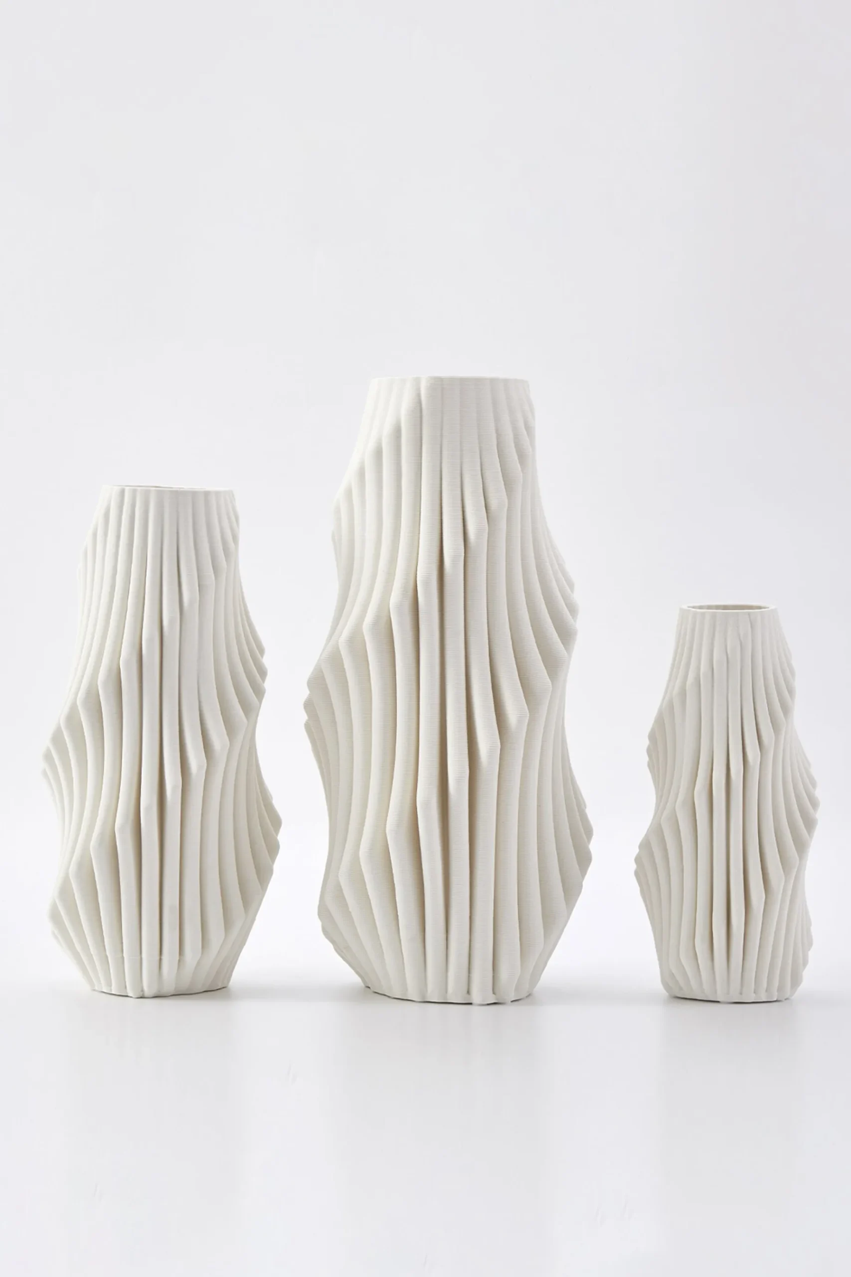 Vases & Planters-HUSK Plume Vase - Ivory