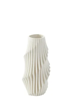 Vases & Planters-HUSK Plume Vase - Ivory