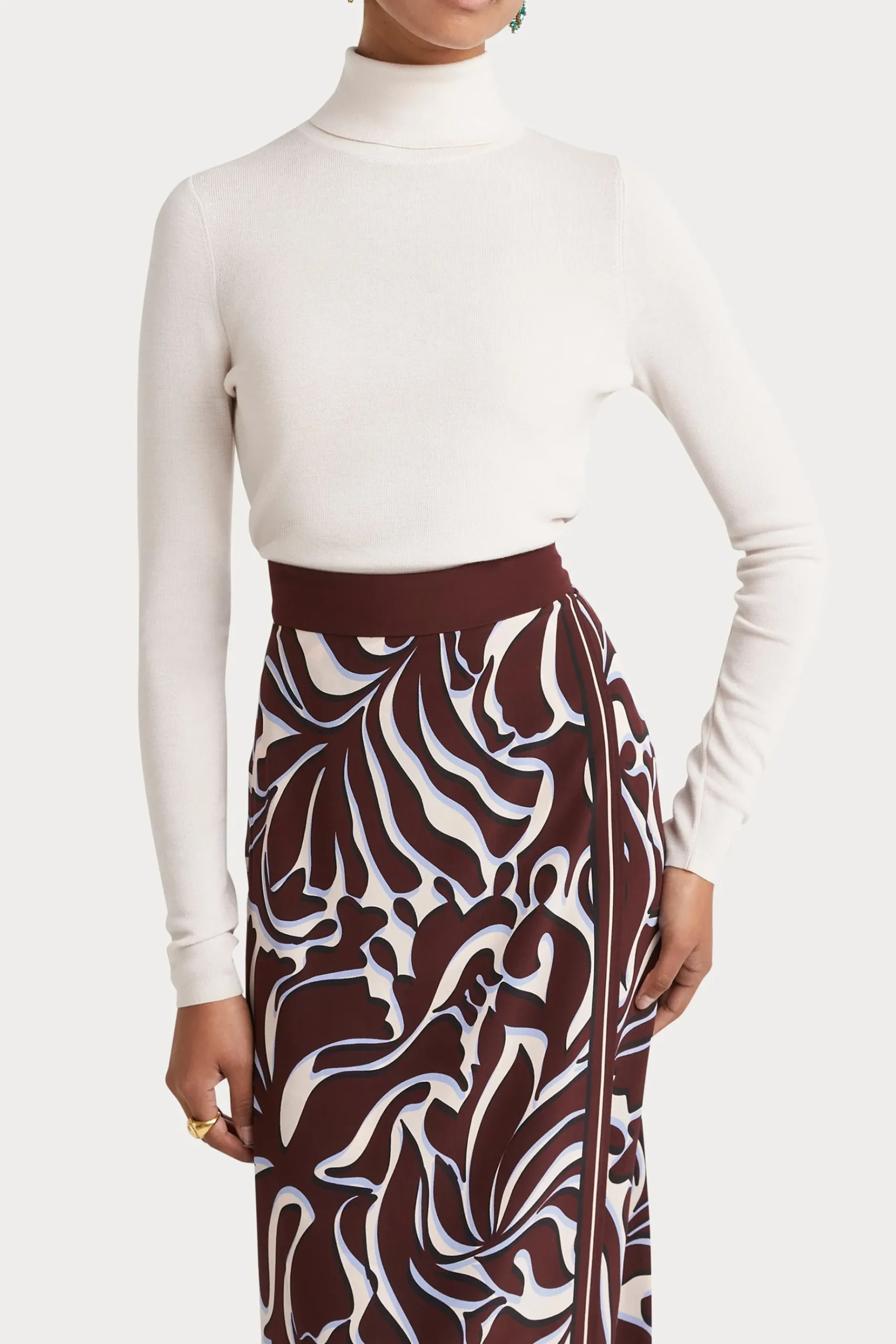 Knitwear-HUSK ROLL NECK - Eggshell
