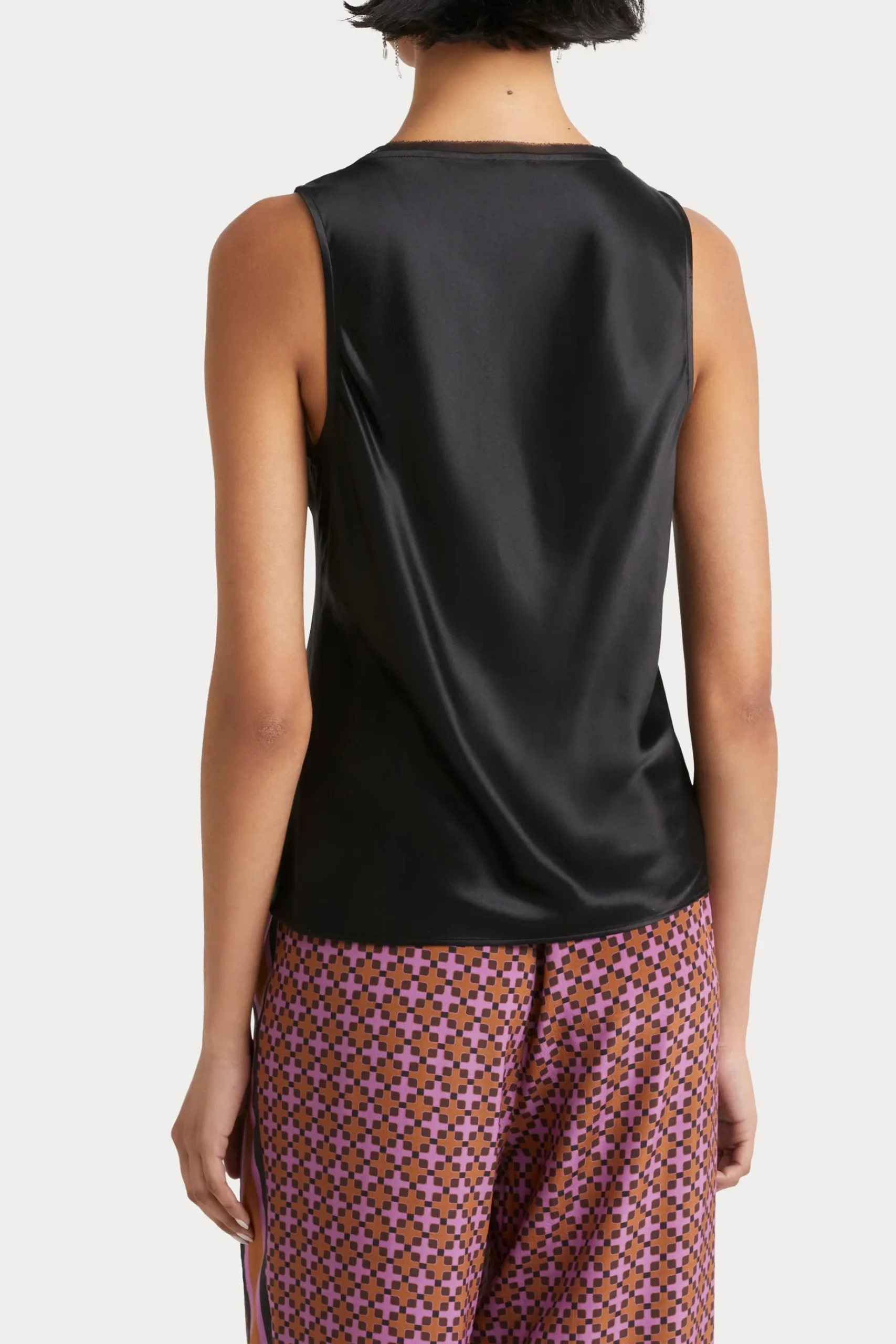 Tops-HUSK Satin cami - Black