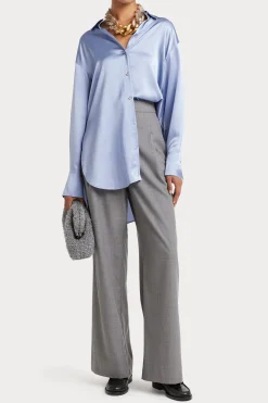 Tops-HUSK Selena shirt - Sky