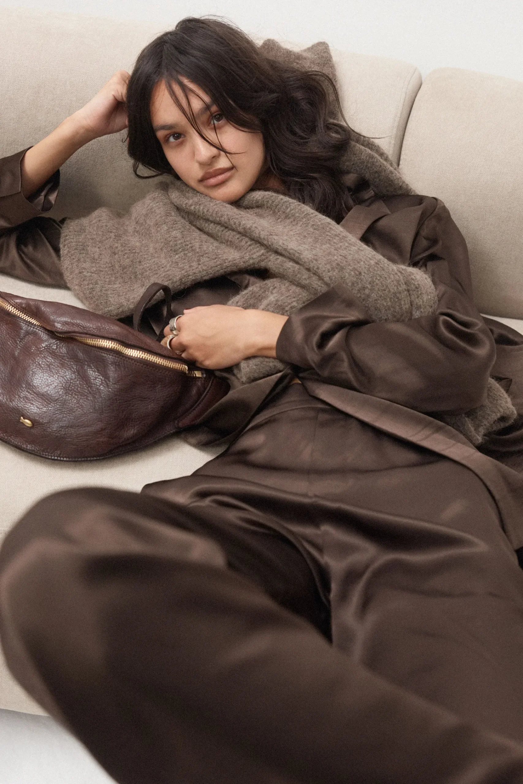 Jackets & Coats-HUSK SIENNA BLAZER - Chocolate