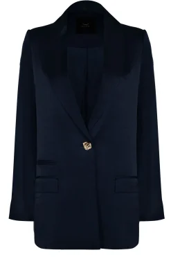 Jackets & Coats-HUSK SIENNA BLAZER - Navy