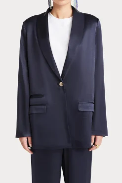 Jackets & Coats-HUSK SIENNA BLAZER - Navy