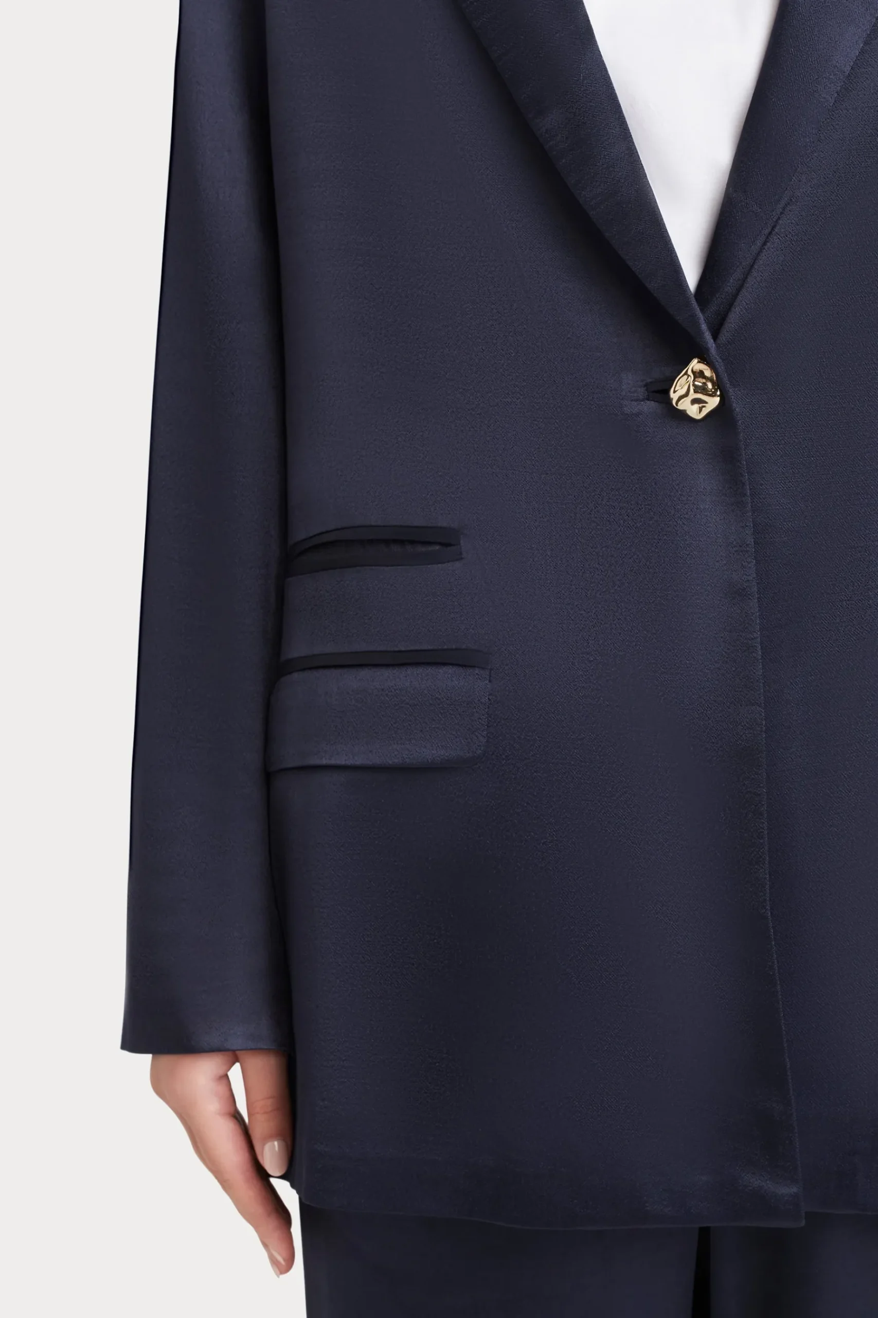Jackets & Coats-HUSK SIENNA BLAZER - Navy