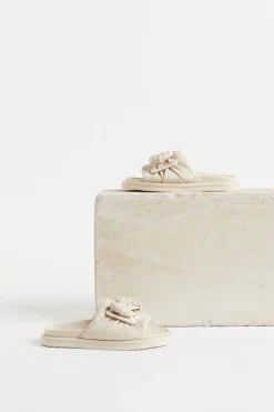 Shoes-HUSK SOPHIA SLIDE - Nude