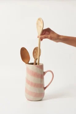 Tableware & Trays-HUSK Strie Jug - P