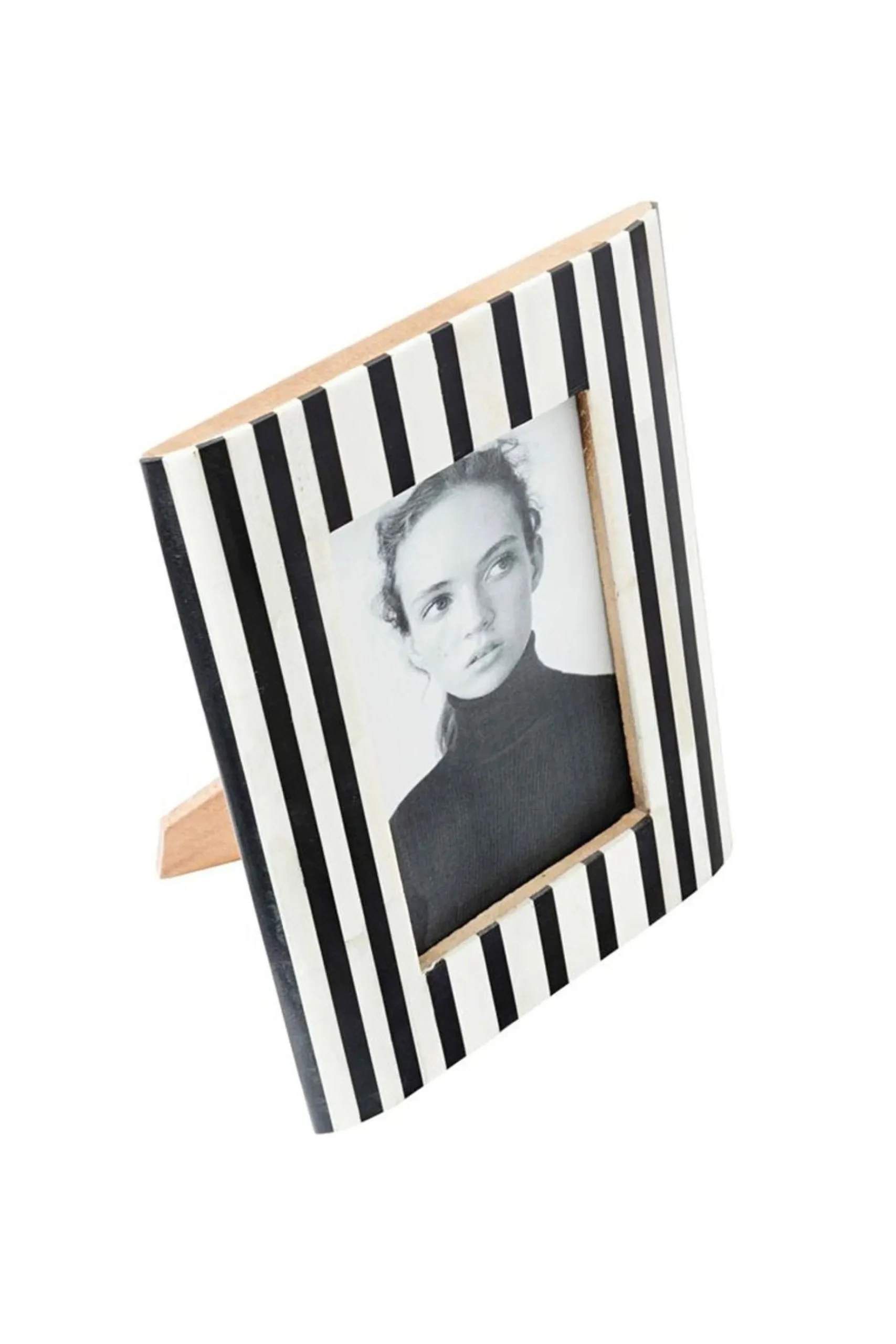 Frames-HUSK Striped Frame - Black & White Black&White