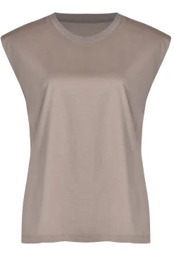 Tees & Tanks-HUSK Tailored tank - Khaki