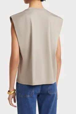 Tees & Tanks-HUSK Tailored tank - Khaki